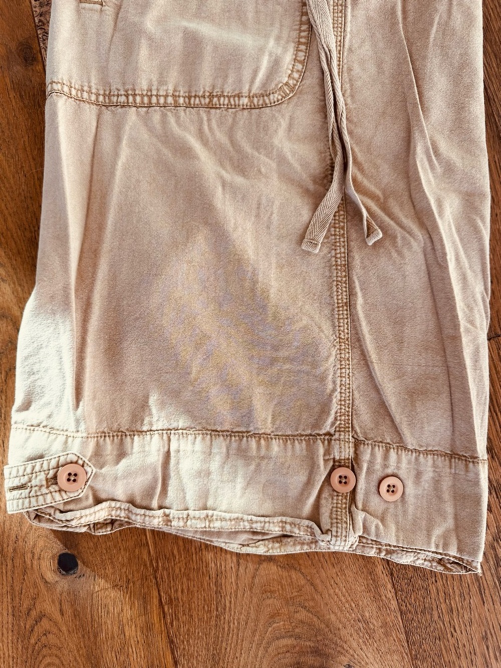 Free People Spring/Summer lightweight Cargo Tan L - Picture 3 of 9